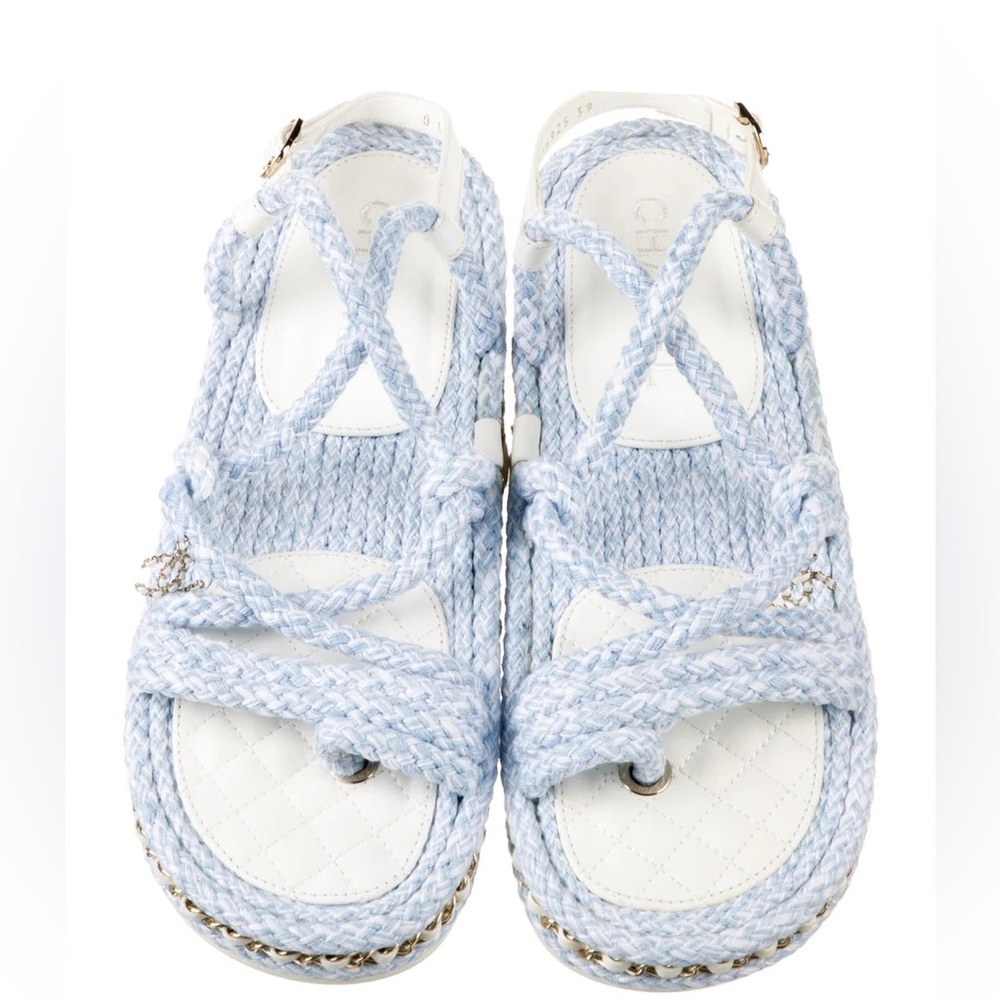 2022 Interlocking CC Logo Gladiator Sandals chanel